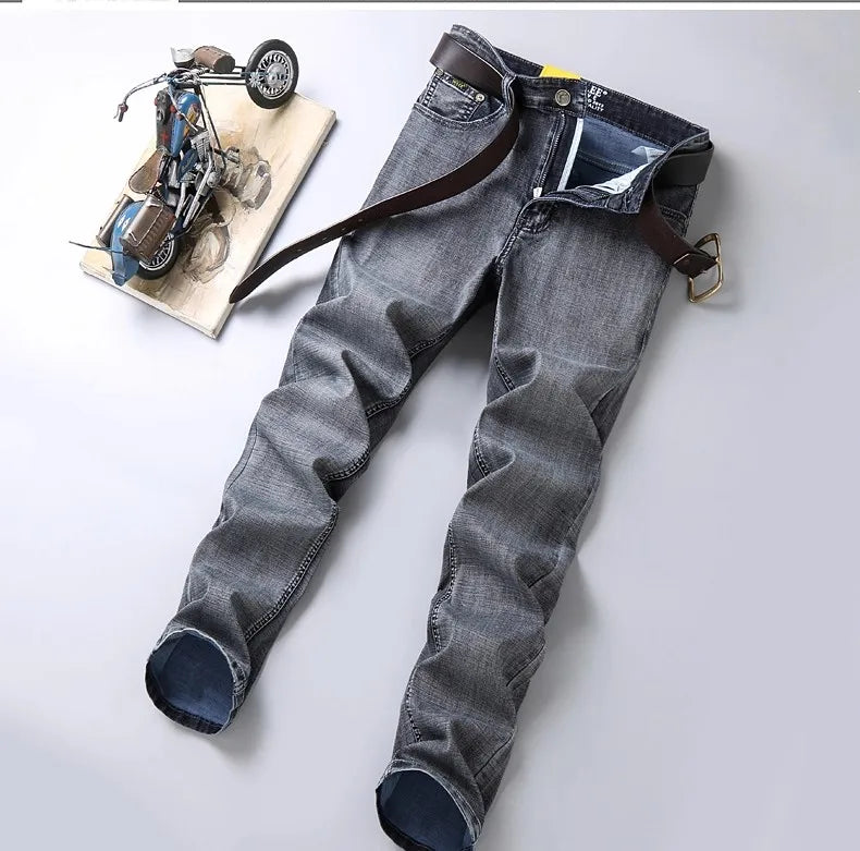 2025 Men's Slim Fit Denim Pants With High-quality Casual  Fashionable Tight Cut Available in Multiple Styles
