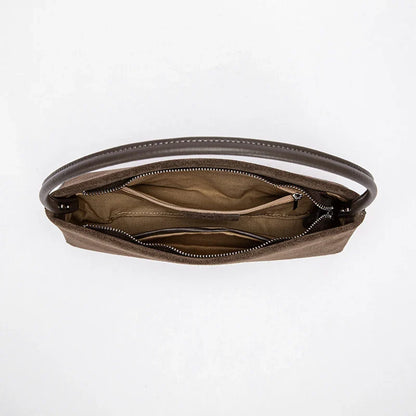Solid Simple Classic Style Velvet Underarm Bag Elegant Fashion Design Seasonal New French Vintage Shoulder Bag
