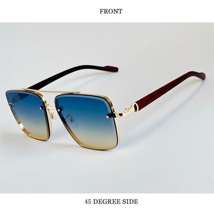UV400 Protection Square Sunglasses Women 2026 Luxury Brand Design Sunglass Men Vintage Fashion Glasses Dropshipping Gafas De Sol