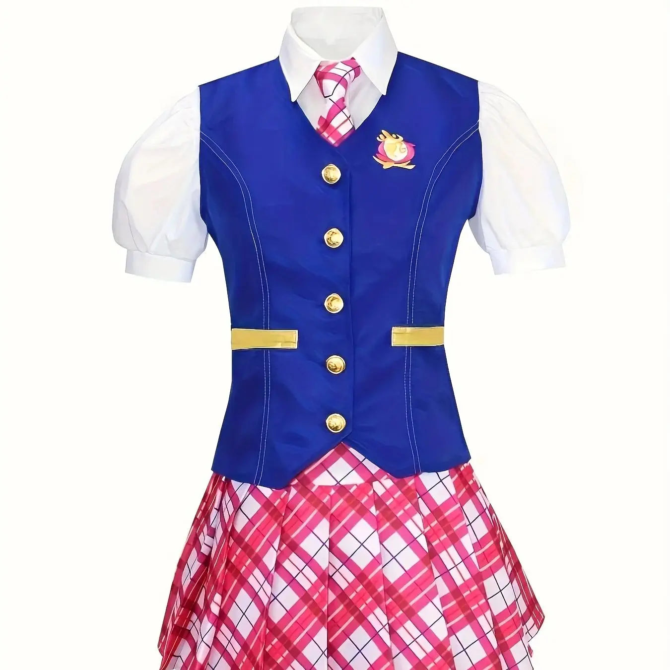 Hot Movie Vest; Shirt, Short Skirt, Three-Piece Suit Halloween Cosplay Costume; Princess Academy Uniform; Dresy Dress Cosplay St