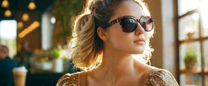 Fashion Original Thick Butterfly Frame Polarized Sunglasses for Women Chunky Uv400 Protection Shade Cat Eye Sun Glasses
