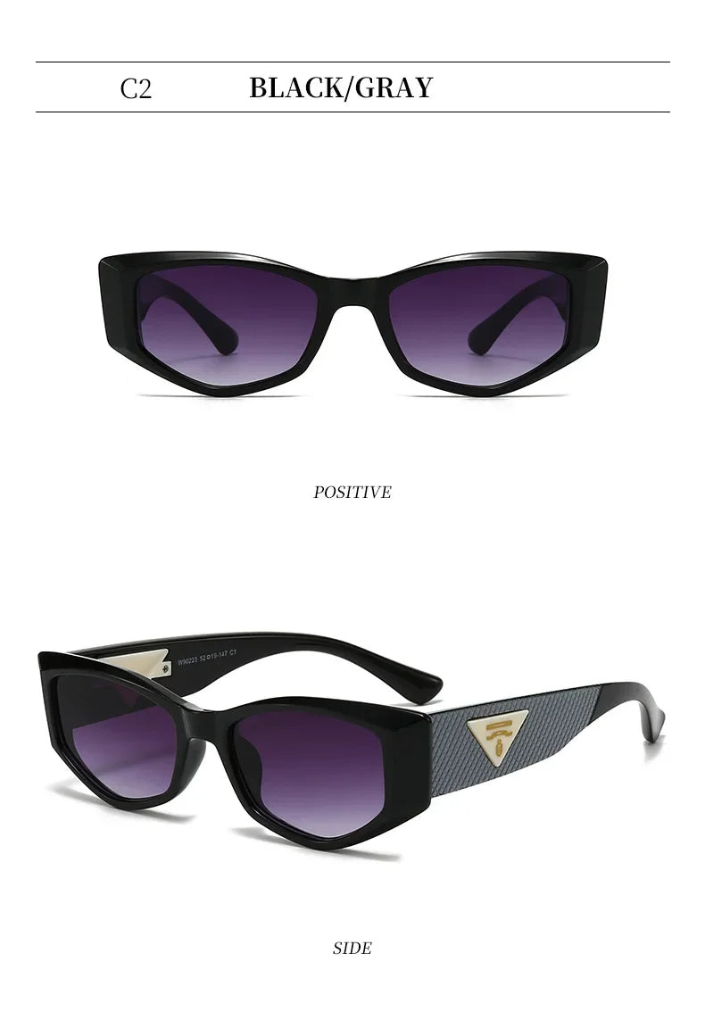 2025 New Special-shaped Light Luxury Small Cat Eye Fashion Sunglasses Women Triangle Premium Sunshade Sun Glasses Ladies UV400