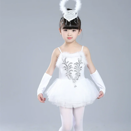 Summer Girl Dress Tutu Stage Ballet Leotards Party Girls Dresses Ballerine Dance Costumes Kids Clothes Princess Outfit Vestidos
