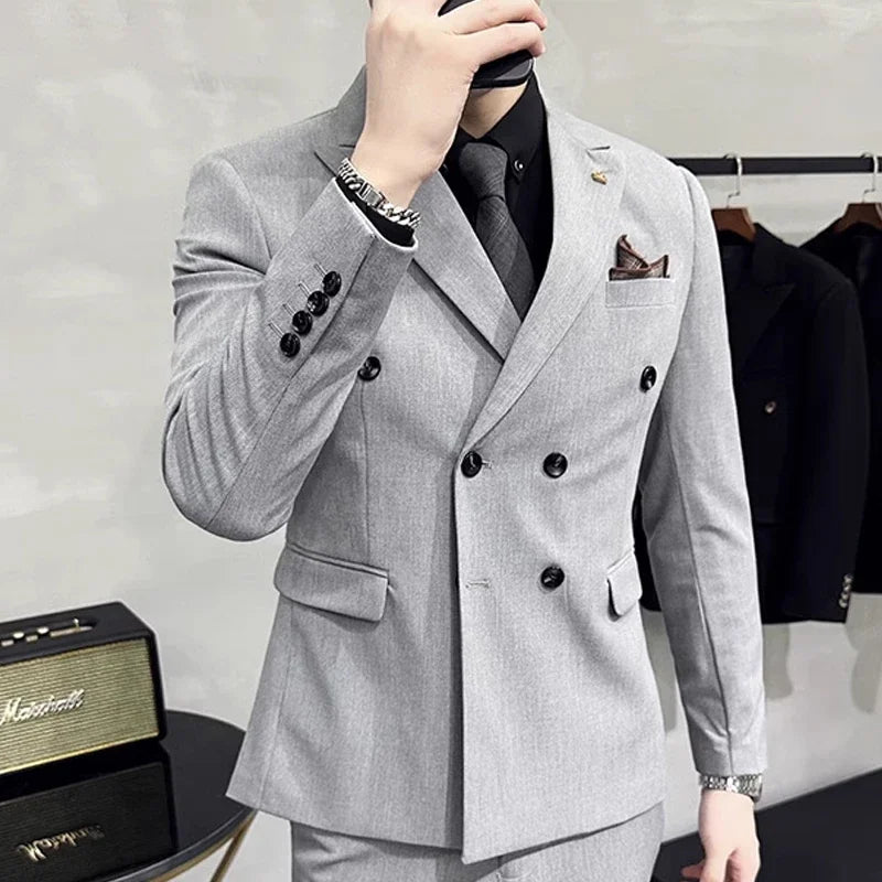 25 Colors 1 Pcs Blazer No Pants S-7XL New Wedding Dress Formal Business Slim Mens Suit Jacket Plaid Striped Solid Color