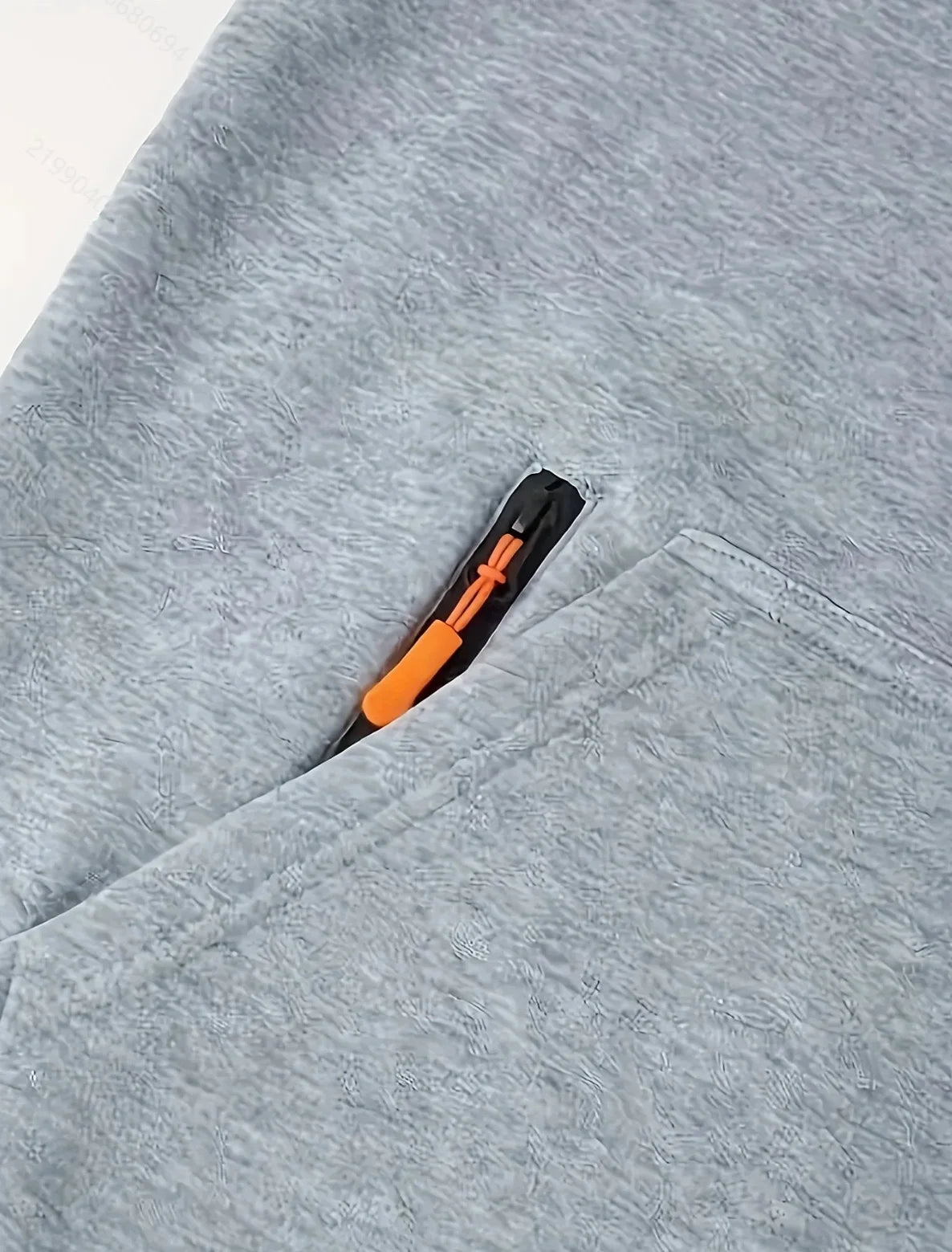Men's Autumn Winter Sports Zipper Hoodie with Kangaroo Pocket Breathable Casual Wear for Running Hiking Outing Dating Gym