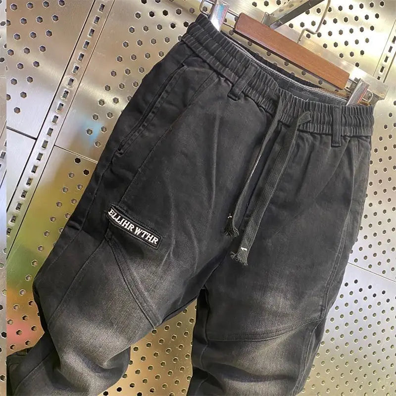 High Quality Fashion Comfortable Luxury Designer New Baggy Luxury Korean Style Loose Jeans for Men Ideal for Spring and Autumn