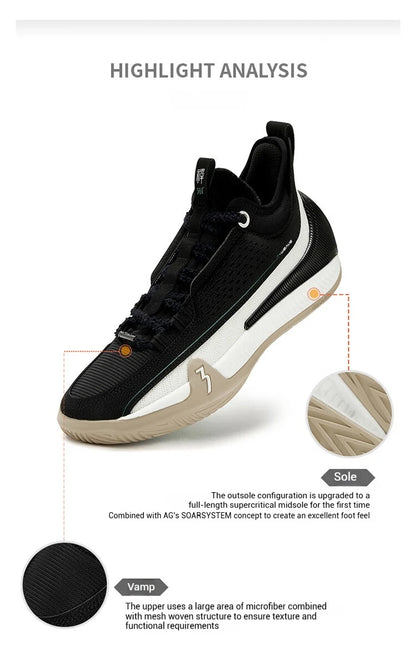 Zen VII Basketball Shoes Breathable Non-Slip Lightweight Wrapped Stable Cushioning Combat Grip Sneakers 572531101