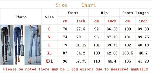 Fashion Broken Holes Tassel Straight Jeans Women's Mid-waist Button Splicing Denim Pants Ladies Trend Streetwear Casual Trousers