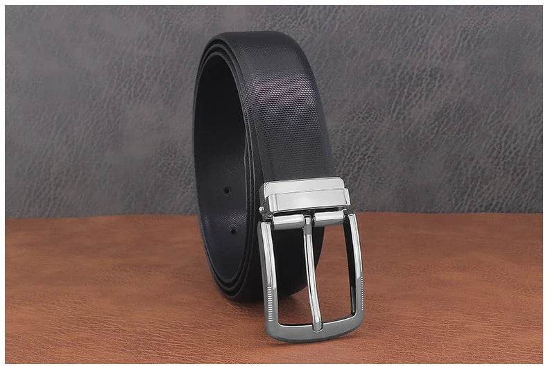 Fashion belts young men pin buckle genuine leather cowhide Waistband high quality white casual jeans ceinture homme B650