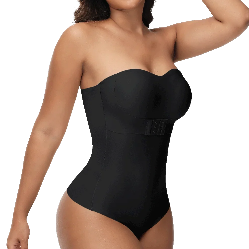 Strapless Thong Bodysuits 4XL Women Belly Control Full Body Shaper Push Up Breast Underwear Plus Size Women's Clothing