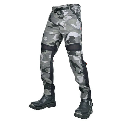 Summer Riding Knight Jeans With Protect Gear Pocket Net Motorcycle Pants  Pantalones Motocicleta Hombre Featherbed Jeans Gears