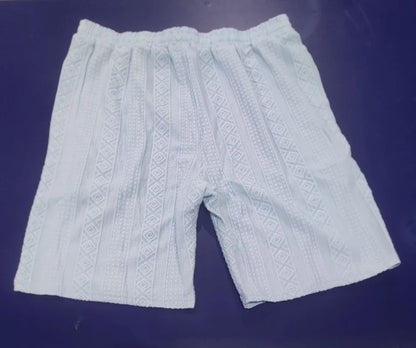 Men's Jacquard Casual Shorts Summer Harajuku Solid Sweatpants Fashion Men Short Pants Retro Men Clothes Roupas Streetwear New