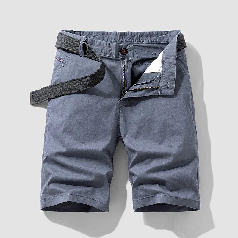 Men Summer Five Points Pants Male Trendy Loose Casual Daily Short Simple Fashion Versatile Solid Color Straight Leg Cargo Shorts