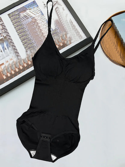 Set of 3 Solid Color Body Shaping Bodysuits Designed to Lift Arms,They Come with Matching Panties Suitable for All Seasons