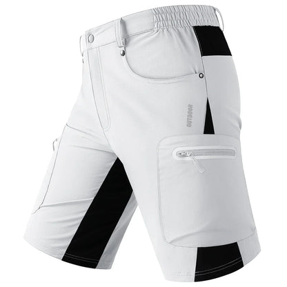 Quick Dry Cargo Shorts Mens Lightweight Work Cargo Shorts Multi Pockets Waterproof Outdoor Hiking Fishing Shorts Male