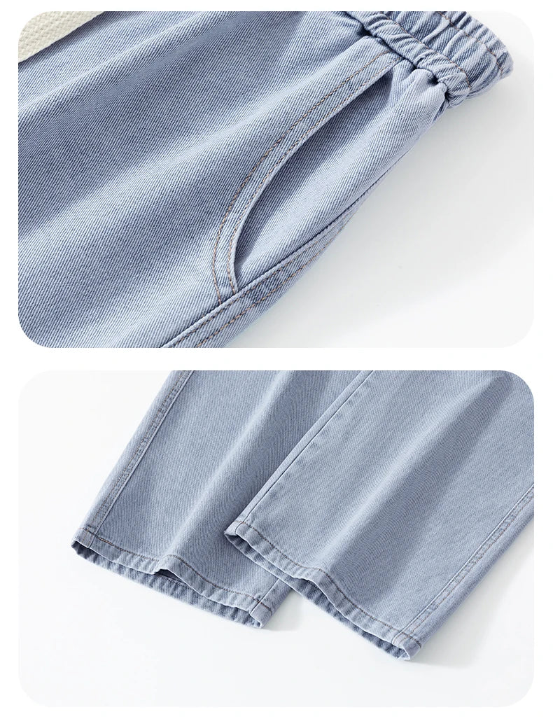 2024 New Men Baggy Cargo Jeans Fashion Streetwear Vintage Wide Leg Pants American Streetwear Y2K Big Pocket Youth Overalls