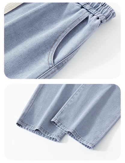 2024 New Men Baggy Cargo Jeans Fashion Streetwear Vintage Wide Leg Pants American Streetwear Y2K Big Pocket Youth Overalls