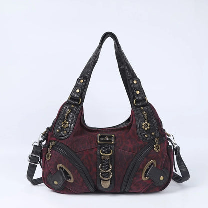 Women Handbags Fashion Shoulder Bag Large Black Tote Top-handle Shopping Pack Multiple Pockets Satchel Lady  Purse