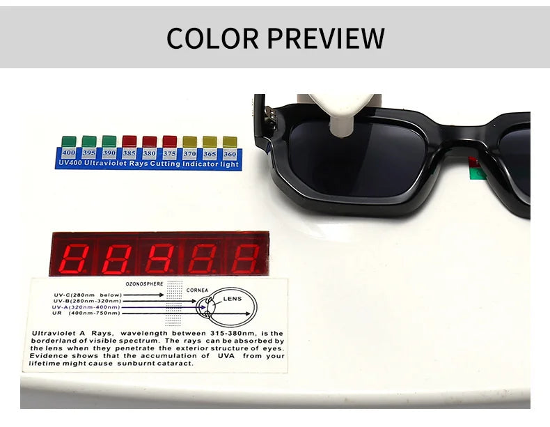 New Myopia Sunglasses Narrow Frame Women Luxury Brand Design Trendy Sunglass for Men Charm Retro Square Glasses UV400