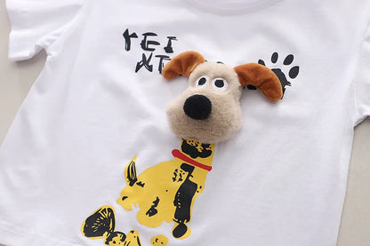New Summer Kids Boys Clothes Suits Cartoon Cotton T Shirts Shorts 2Pcs/sets Infant Children Fashion Casual Toddler Tracksuit