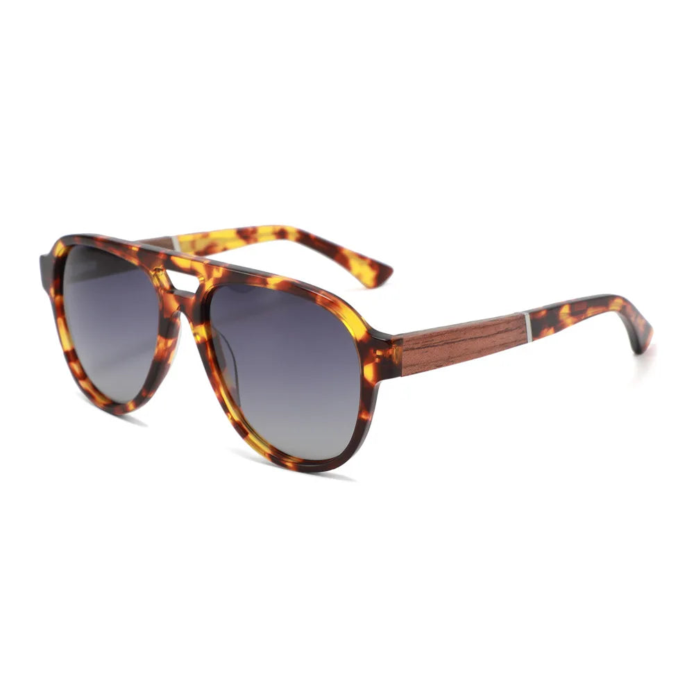 2026 Fashion Top Quality Double Beam Sunglasses Pilot Men Designer Brand Sun Glasses Acetate Women Outdoor UV400 Anti UV Goggles