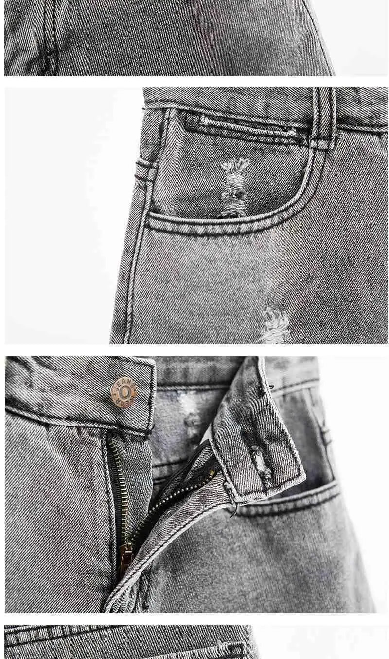 Women's Shorts Punk Ripped Baggy Short Pants for Woman To Wear Mini Loose Jeans Denim Korean Style XL Streetwear Clothing Cheap