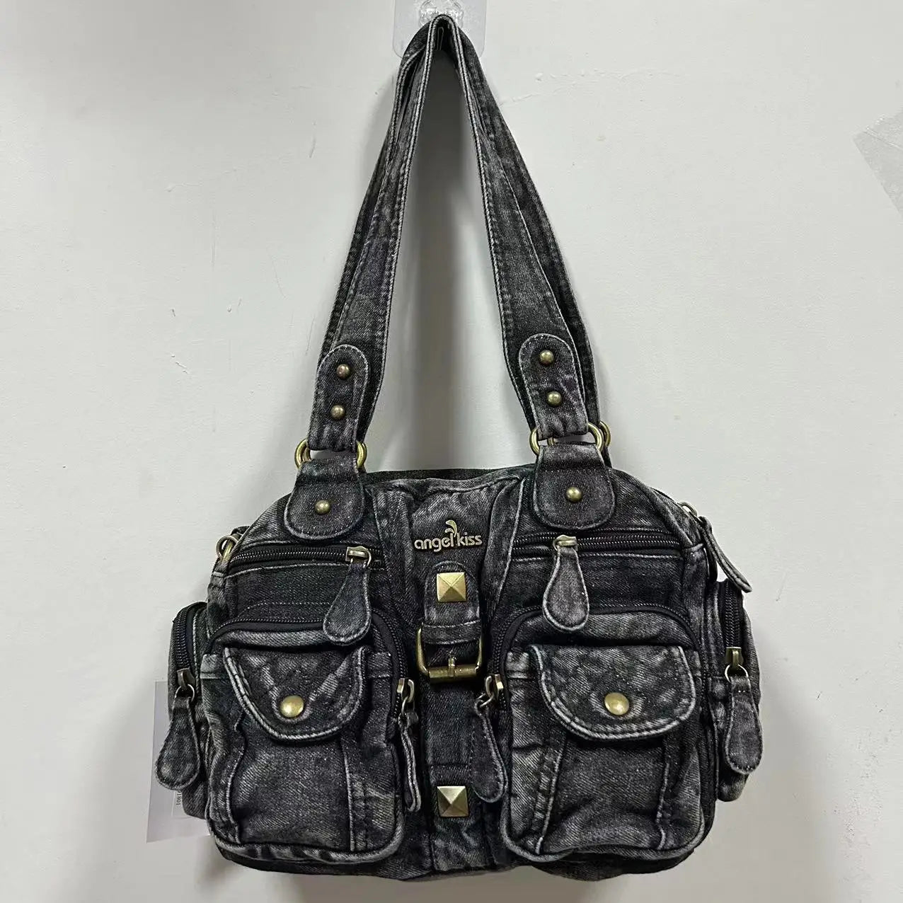 Women Handbags Satchel Top-handle Handbag Denim Shoulder Bag Dumpling Pack Give Gifts Shoulder Bags Phone Money Pack