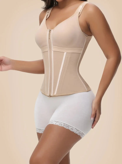 Waist Trainer Corset for Women Tummy Control Sport Workout Body Shaper Vest Steel Boned Overbust Bustier Top