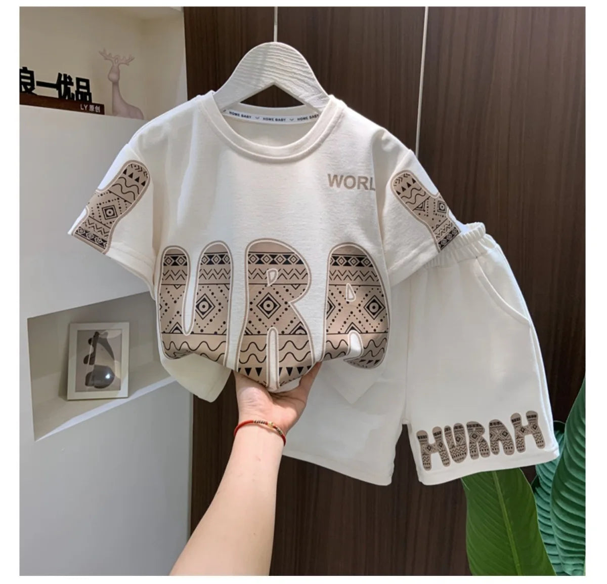 Summer Boys Cotton Leisure Print Alphabet T-Shirt+Shorts Pant Set School Kids 2PCS Tracksuit Children Sportswear Outfit 5-16 Yrs