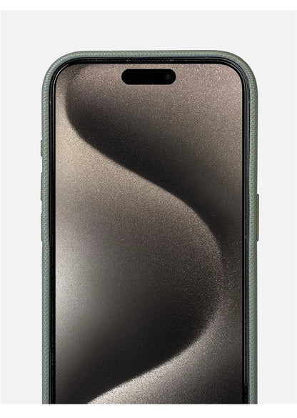 Luxury Business Hit Color Relief Leather Magnetic Case For iPhone 17 Air 16 15 14 13 Pro Max MagSafe Shockproof Alloy Lens Cover