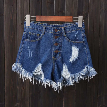 Women's Shorts Punk Ripped Baggy Short Pants for Woman To Wear Mini Loose Jeans Denim Korean Style XL Streetwear Clothing Cheap