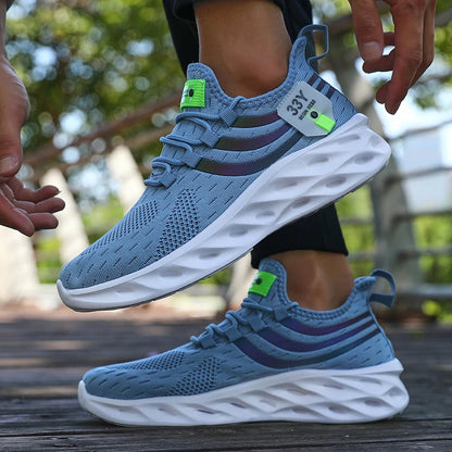 2025 Men Running Shoes Lightweight Sports Shoes Mesh Breathable Casual Running Shoes Women Anti Slip Outdoor New Product Launch