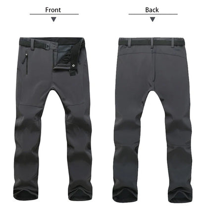 Young Girl  Autumn Winter Pants Camping Skiing Hiking Waterproof Windproof Soft Shell Fleece Warm Outdoor Sports Trekking