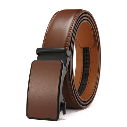 Mens Leather Belt Multiple Colors Automatic Available Belts Leisure Fashion Ratchet Belts for Men Pants Waistband