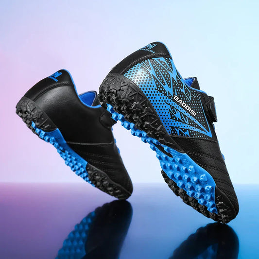 New Children Soccer Shoes Sports Society Field Boy Football Boots Futsal Fast Indoor Sneaker Original Ankle Football Boot Cleats