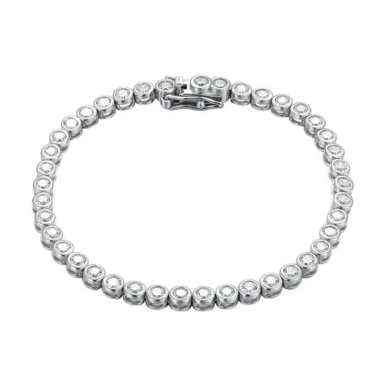 Sparkling Real Bubble 2/3mm D Color Full Moissanite Tennis Necklace for Women S925 Silver All Diamond Neck Chain Necklaces