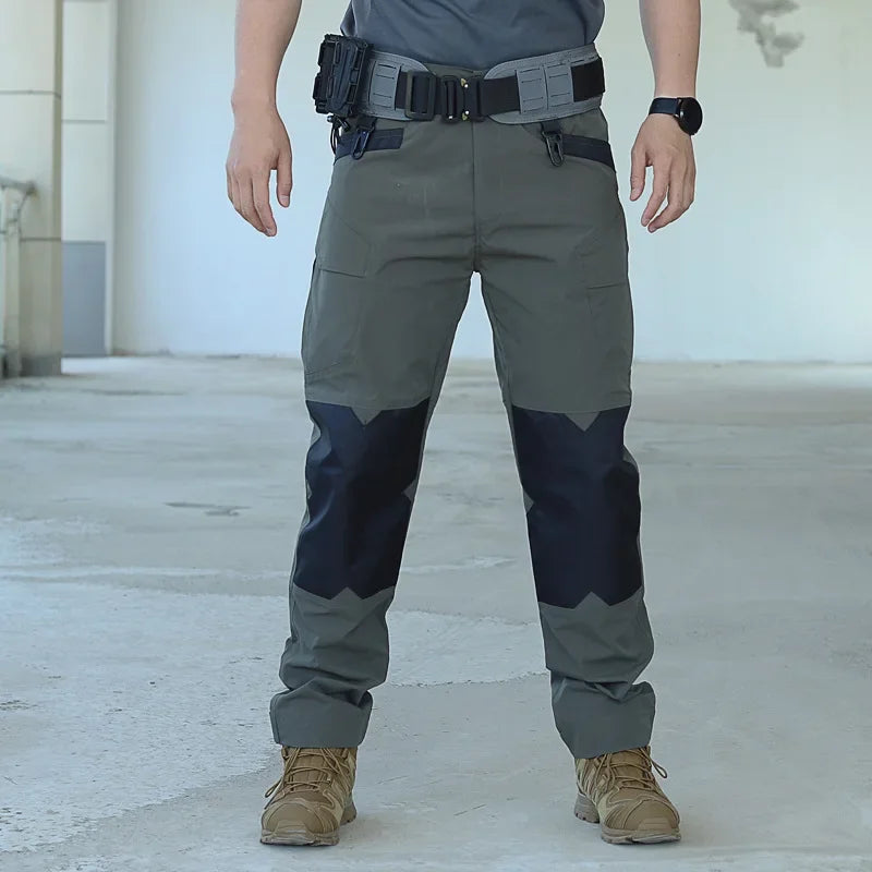 Cargo Pants Outdoor Multi-pocket Tactical Pants Ripstop Waterproof Trousers Male Wear-resistant Training Fishing Workwear Pant