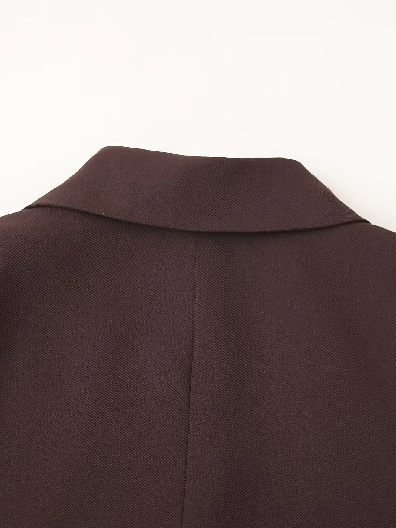 Women Fashion Solid Blazer Lapel Slim Double Breasted Long Suit Coat Female Wild Office Lady Commute Woman Outercoat Top