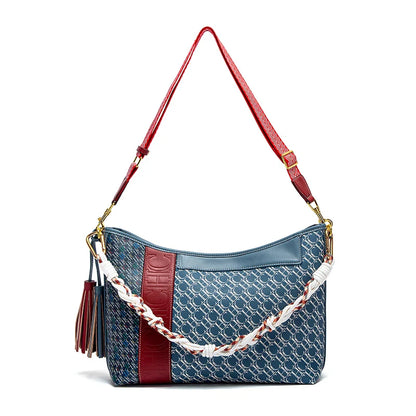 Large Capacity Commuter Women's Bag Women's Tote BagNew Splicing Design Dual Purpose Shoulder Bag