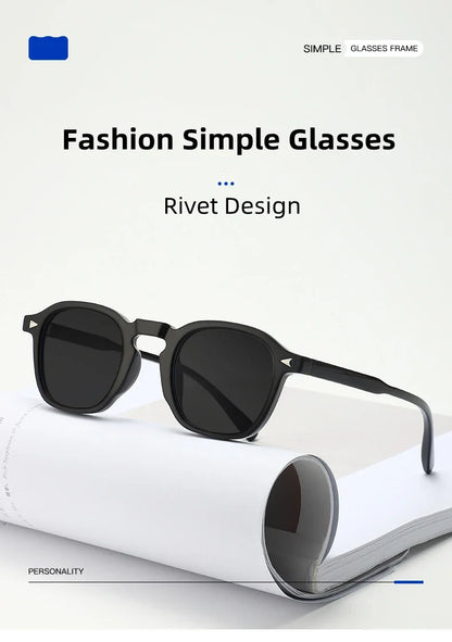 Designer Classic New Fashion 2025 Luxury Vintage Custom Logo Oval Shades Retro Myopia Sunglasses Women Men Solar Gafas