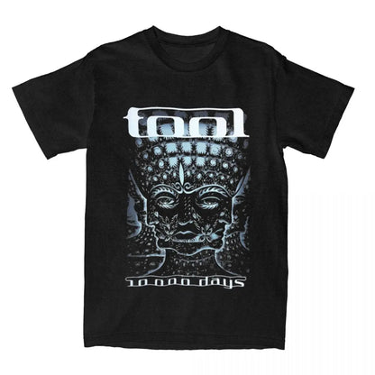 Rock Tool Band T Shirts Leisure Vintage Streetwear Cotton Short Sleeve Graphic Men Women Amusing Harajuku Daily Cool Unisex Tops