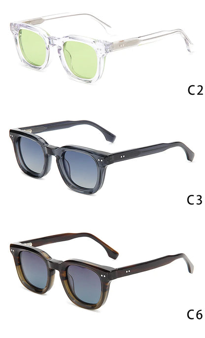 High Quality Acetate Men Polarized Sunglasses Women Tourism Driving Sun Protection UV400 Sun Glasses Support Prescription Lenses