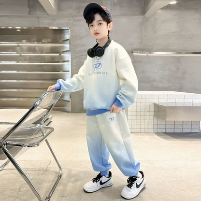 Sweatshirt Set Children's Clothing Boy Suit Costume 8 10 Year Old Clothes Boys Kids Junior Boys' Autumn Winter Child Sets Outfit
