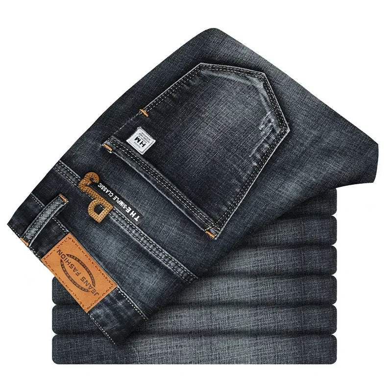 Men Clothes 2024 Men's Shorts Knee Length Breeches Hot Capris Male Denim Shorts Men Stretch Shorts Jeans Bermuda Black Grey Blue