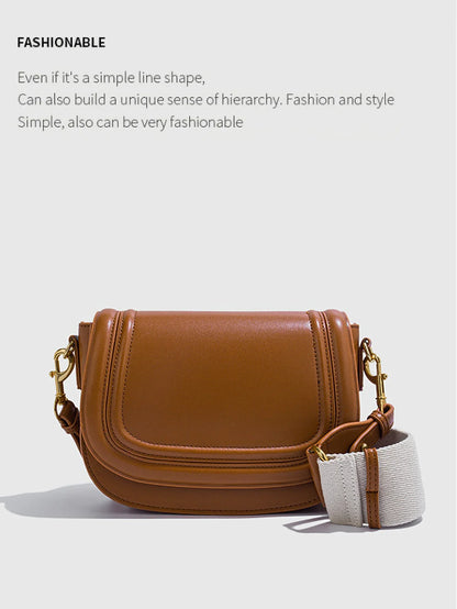 2025 New Women's Bag Wide Shoulder Strap Shoulder Bag Diagonal Underarm Bag