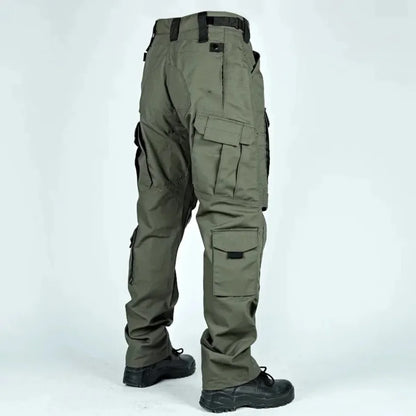 Men Tactical Pants Quick Dry Milit Multi-Pocket Cargo Pants Casual Trousers Wear-Resistant Workwear Traning Hunting Pants Loose