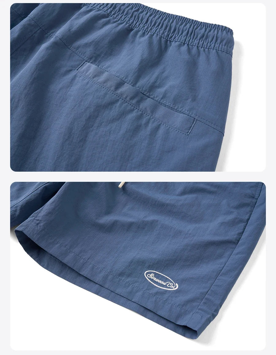 Quick Dry Nylon Shorts Loose Fit 130gsm Lightweight Summer Men's Essential Daily Wear Breathable Beach Shorts For Men