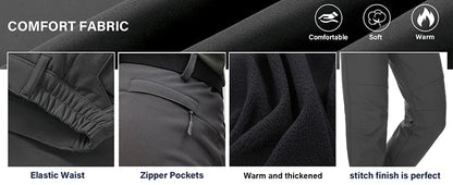 Windproof Thermal Pants for Women, Soft Trousers for Hiking, Camping, Outdoor Sports, Mountain Climbing, Travel, Winter