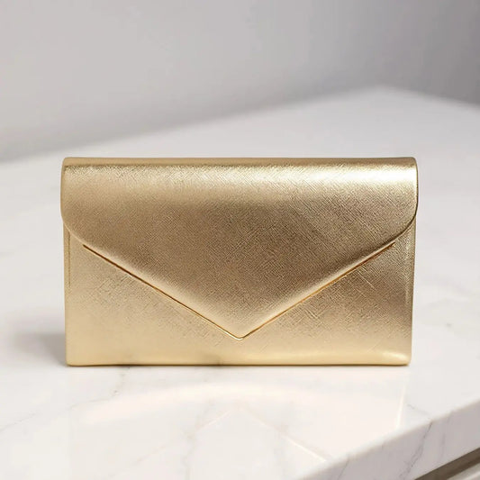 PU Fashion Envelope Design Evening Bags Cover Glitter Elegant Small Leather Ladies Dress Handbags With Shoulder Chain Messenger