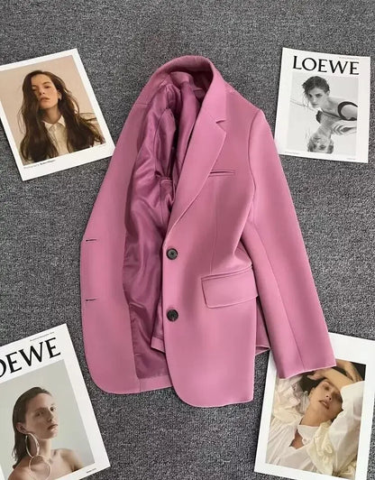 New Spring Suit 2025 Suit Jacket for Women with Small Temperament and High-end Feel Loose Casual Chic Elegant Fashion Coat Top